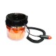Φάρος Ασφαλείας Αυτοκινήτου Μαγνητικός Strobe Led Με 9 Flash 12V/24V 11,5x11,2cm Πορτοκαλί