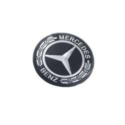 Σήμα Τάπα Καπό Mercedes-Benz Γνήσιο A0008173305 57mm Μαύρο