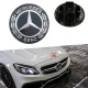 Σήμα Τάπα Καπό Mercedes-Benz Γνήσιο A0008173305 57mm Μαύρο
