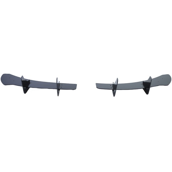 Diffuser Πίσω Προφυλακτήρα Για VW Golf VI (6) 08-13 Για R20 Έκδοση Γυαλιστερό Μαύρο 4 Bars Από Πλαστικό 2 Τεμάχια
