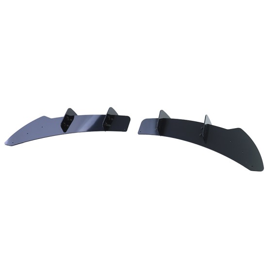 Diffuser Πίσω Προφυλακτήρα Για VW Golf VI (6) 08-13 Για R20 Έκδοση Γυαλιστερό Μαύρο 4 Bars Από Πλαστικό 2 Τεμάχια