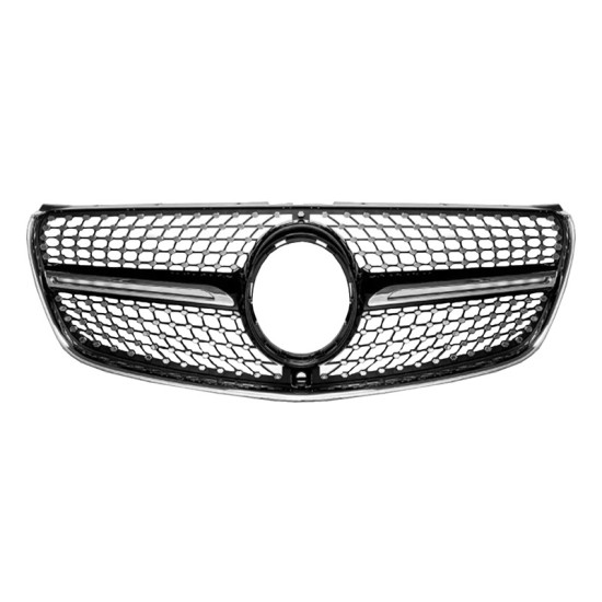 Μάσκα Για Mercedes-Benz Vito W447 14-19 Diamond Look Μαύρο/Χρώμιο 1 Τεμάχιο