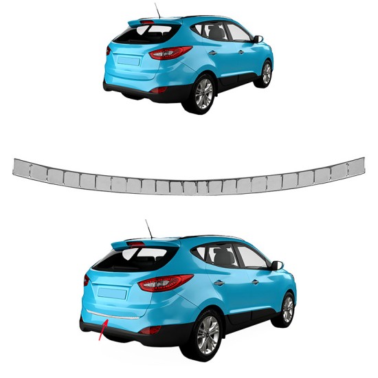 Προστατευτικό Πίσω Προφυλακτήρα Για Hyundai Tucson 2019+ Από Ανοξείδωτο Ατσάλι (Steel)