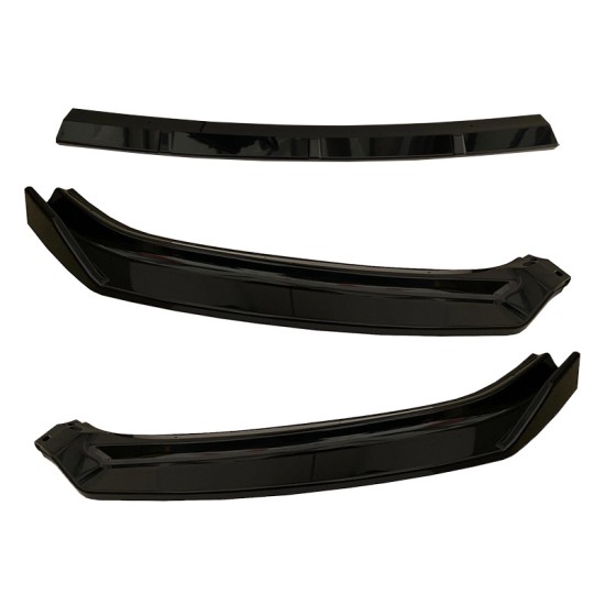 Μπροστινό Spoiler Για VW Golf VII (7.5) 17-20 Standard Έκδοση Μαύρο Χρώμα Από Abs Πλαστικό 3 Τεμάχια