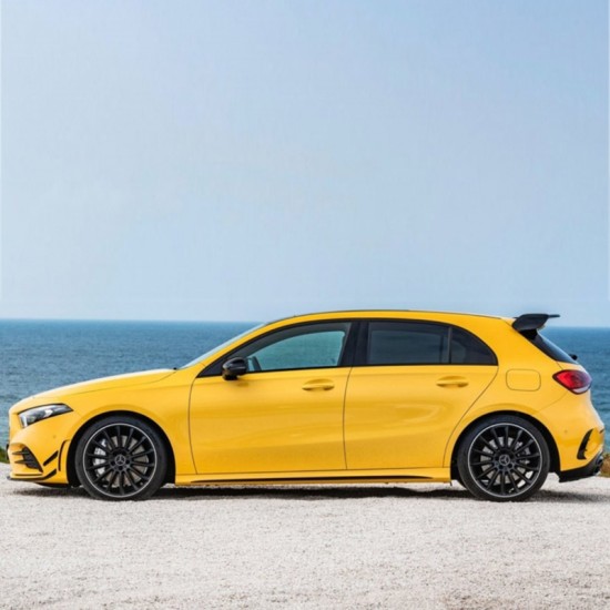 Αεροτομή Οροφής Για Mercedes-Benz A-Class W177 18+ 5D Hatchback Amg A45 Look Γυαλιστερή Μαύρη Από Abs Πλαστικό