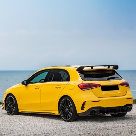 Αεροτομή Οροφής Για Mercedes-Benz A-Class W177 18+ 5D Hatchback Amg A45 Look Γυαλιστερή Μαύρη Από Abs Πλαστικό