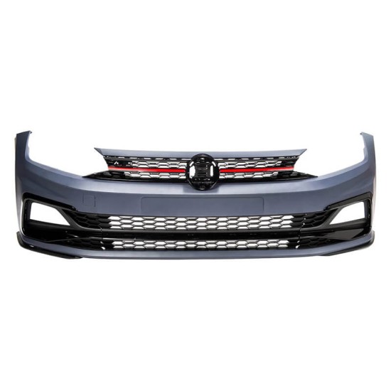 Μπροστινός Προφυλακτήρας Για VW Polo AW 18+ GTI Look Με Μάσκα & Προβολείς