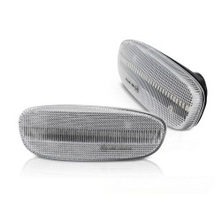 Πλαϊνά Φλας Φτερού Για Subaru Impreza 93-00  Led Dynamic Άσπρο 2 Τεμάχια