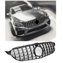 Μάσκα Για Mercedes-Benz C-Class W205 Facelift 18-21 GT Amg Panamericana Look 360° Μαύρο/Χρώμιο 1 Τεμάχιο Μάσκα Για Mercedes-Benz C-Class W205 Facelift 18-21 GT Amg Panamericana Look 360° Μαύρο/Χρώμιο 1 Τεμάχιο