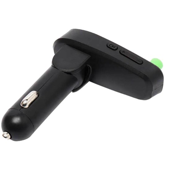 FM Transmitter Με Bluetooth 2 USB Οθόνη LCD Και Τηλεχειριστήριο ALS-A812 12 Volt Μαύρο 1 Τεμάχιο