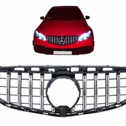 Μάσκα Για Mercedes-Benz E-Class W212 13-16 Facelift GT-R Amg Panamericana Look Μαύρο/Χρώμιο 1 Τεμάχιο