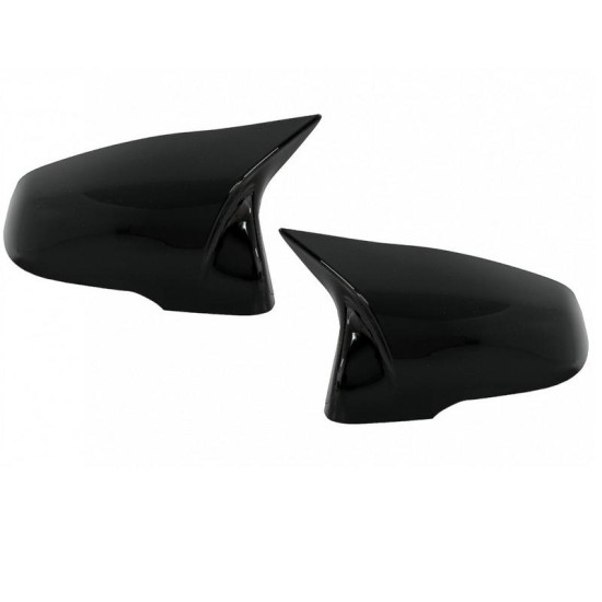 Καπάκια Καθρεφτών Για Bmw 1 F40, 2 F44/F45/F46, X1 F48,  X2 F39, Z4 G29 M4 Look Γυαλιστερό Μαύρο 2 Τεμάχια