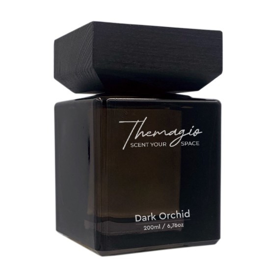 Αρωματικό Χώρου Σε Μαύρο Μπουκάλι Με Μαύρα Sticks "Dark Orchid" 200ml Themagio 77327