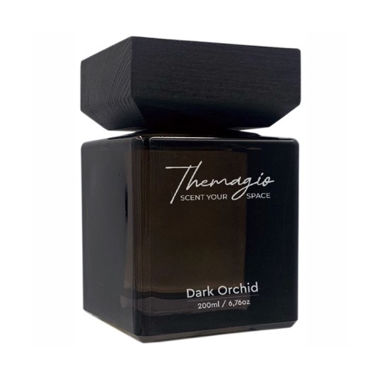 Αρωματικό Χώρου Σε Μαύρο Μπουκάλι Με Μαύρα Sticks "Dark Orchid" 200ml Themagio 77327