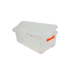 Εργαλειοθήκη / Κουτί Αποθήκευσης Πλαστικό Διάφανο Με Κλιπς & Ρόδες 58x37.5x23.5cm 35Lt Tactix 320280 Εργαλειοθήκη / Κουτί Αποθήκευσης Πλαστικό Διάφανο Με Κλιπς & Ρόδες 58x37.5x23.5cm 35Lt Tactix 320280