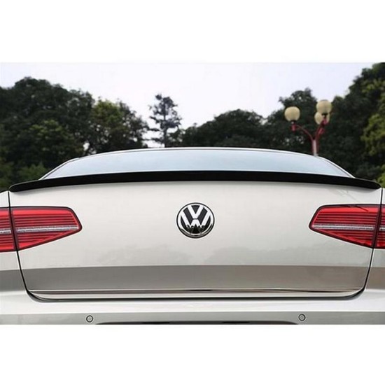 Αεροτομή Πορτ Παγκάζ Για VW Passat B8 15-22 Oem V1 look Lipspoiler Από Abs Πλαστικό Γυαλιστερή Μαύρη