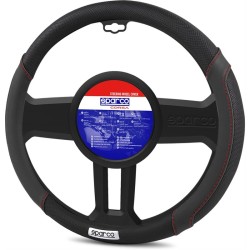 Κάλυμμα Τιμονιού Αυτοκινήτου Δερματίνη Φορετό Μαύρο / Κόκκινο Sparco Medium 38cm Κάλυμμα Τιμονιού Αυτοκινήτου Δερματίνη Φορετό Μαύρο / Κόκκινο Sparco Medium 38cm