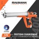 Ηλεκτρικό Πιστόλι Σιλικόνης Με 2 Μπαταρίες Λιθίου 12V 2x1.5Ah & Τσάντα Μεταφοράς Krausmann 1400