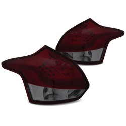 Πισινά Φανάρια Set Για Ford Focus 11-14 Hatchback Led Bar  Κόκκινο/Smoke JunYan Πισινά Φανάρια Set Για Ford Focus 11-14 Hatchback Led Bar  Κόκκινο/Smoke JunYan