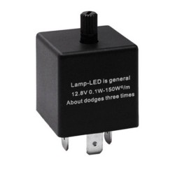 Ρελέ Αυτοκινήτου Flasher Για Led 12 Volt Ρυθμιζόμενο (Positive Connection) 0.02A-20A  CF13KT 1 Τεμάχιο