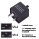 Ρελέ Αυτοκινήτου Flasher Για Led 12 Volt Ρυθμιζόμενο (Positive Connection) 0.02A-20A  CF13KT 1 Τεμάχιο