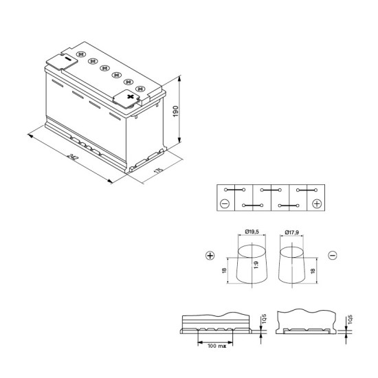 Μπαταρία Αυτοκινήτου 60Ah Δεξιά Bosch 680Α (ΕΝ) Start Stop AGM S5A05