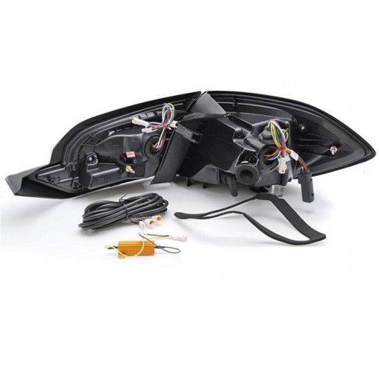 Πισινά Φανάρια Set Για Ford Fiesta 2017-2021 Led Bar Black JunYan