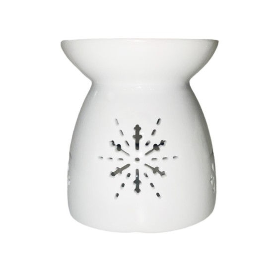 Κεραμικός Αρωματιστής Snow Flake 9.8 x 10.8 x 10cm Λευκό Themagio 77000
