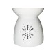 Κεραμικός Αρωματιστής Snow Flake 9.8 x 10.8 x 10cm Λευκό Themagio 77000