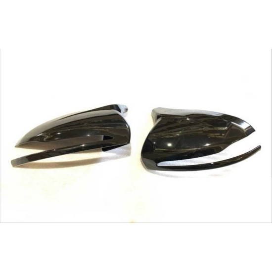 Καπάκια Καθρεφτών Για Mercedes-Benz C-Class W205 , E-Class W213 , S-Class W222 , GLC X253 M4 Look Γυαλιστερό Μαύρο 2 Τεμάχια