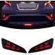 Πισινά Φανάρια Ομίχλης Για Toyota C-HR 2016-2019 Full Led Bar / Dynamic Black 2 Τεμάχια