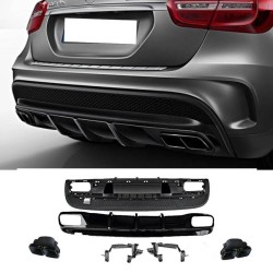 Diffuser Πίσω Προφυλακτήρα Για Mercedes-Benz GLA X156 2016-2019 GLA45 Amg Look Για Amg Sport Line Προφυλακτήρες Σετ Με Μαύρες Μπούκες Diffuser Πίσω Προφυλακτήρα Για Mercedes-Benz GLA X156 2016-2019 GLA45 Amg Look Για Amg Sport Line Προφυλακτήρες Σετ Με Μαύρες Μπούκες