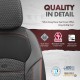 Καλύμματα Αυτοκινήτου Otom "Nova" Universal Ύφασμα Jacquard / Δερματίνη Σετ Εμπρός / Πίσω 11 Τεμαχίων Μαύρο / Κόκκινο NOV-3302