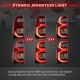 Πισινά Φανάρια Set Για Toyota Hilux Revo 2015-2020 Led Bar Animation Κόκκινο/Clystal VLAND