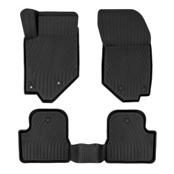 Πατάκια Σκαφάκια 3D Από Λάστιχο TPE Για Opel Corsa F 19+, Mokka 19+ / Peugeot 208 19+, 2008 19+ Rizline Premium 4 Τεμάχια Μαύρα