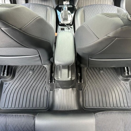 Πατάκια Σκαφάκια 3D Από Λάστιχο TPE Για Opel Corsa F 19+, Mokka 19+ / Peugeot 208 19+, 2008 19+ Rizline Premium 4 Τεμάχια Μαύρα