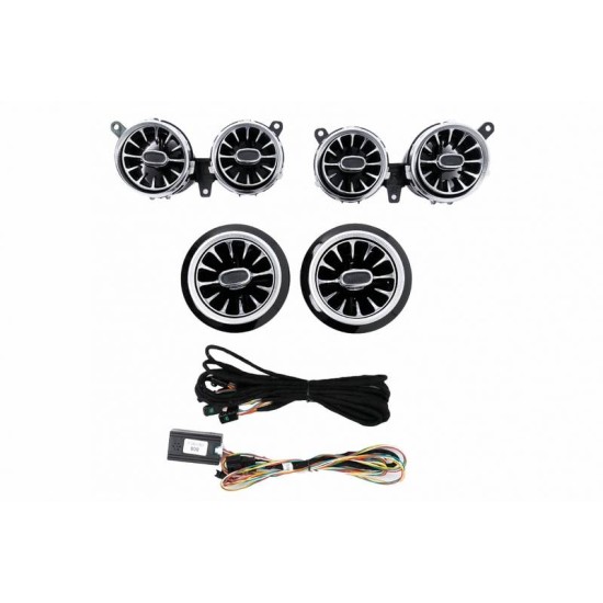 Ambient Light Μπροστά Αεραγωγοί Για Mercedes-Benz E-Class W213 16-19 64 Χρώματα 6 Τεμάχια