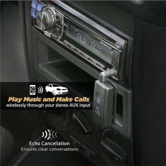 Δέκτης Μουσικής Bluetooth Αυτοκινήτου Scosche (Hands-Free) Aux Mini Jack 3,5mm Με Μικρόφωνο ΒΤR3-SΡ 1 Τεμάχιο