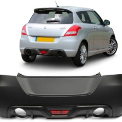 Πισινός Προφυλακτήρας Για Suzuki Swift 11-17 Sport Look Με Diffuser & Φανάρι Ομίχλης