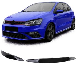 Φρυδάκια Μπροστινών Φαναριών Για VW Polo 6R 6C 09-17 Evil Eye Μαύρο Γυαλιστερό 2 Τεμάχια Φρυδάκια Μπροστινών Φαναριών Για VW Polo 6R 6C 09-17 Evil Eye Μαύρο Γυαλιστερό 2 Τεμάχια