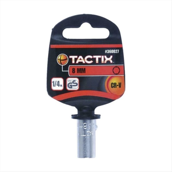 Καρυδάκι Εξάγωνο 8mm 1/4" Καρέ Tactix 360027 1 Τεμάχιο