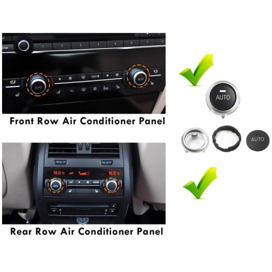 Ανταλλακτικό Κουμπί Ρύθμισης Έντασης Air ConditionΓια Bmw Σειρά 5 F10 F11 / 7 F01 F02 F03 F04 / X5 F15 / X6 F16 1 Τεμάχιο