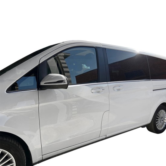 Διακοσμητικά Τριμ Παραθύρων Χρωμίου Για Mercedes-Benz Vito W447 2014+ L3 Σετ 8 Τεμάχια