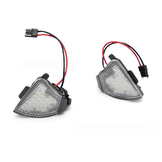 Φως Καθρέπτη Για  VW Golf (V) 03-08 / Passat B6 05-10 / Passat CC 08-12  / Sharan 7N 11-16 SMD Led 6000K Λευκά 2 Τεμάχια