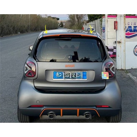 Αεροτομή Πορτ Παγκάζ Για Smart Fortwo 453 2014+ Brabus Style Από Abs Πλαστικό