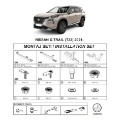 Βάσεις Πλαινών Σκαλοπατιών (Dma) Για Nissan X-Trail 2021- Suv T33
