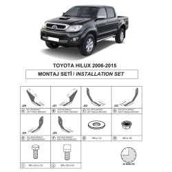 Βάσεις Πλαινών Σκαλοπατιών (Dma) Για Toyota Hilux 2005-2015 Pk An10 Βάσεις Πλαινών Σκαλοπατιών (Dma) Για Toyota Hilux 2005-2015 Pk An10