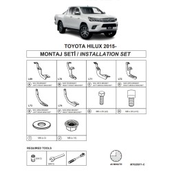 Βάσεις Πλαινών Σκαλοπατιών (Dma) Για Toyota Hilux 2015- Pk An120 Βάσεις Πλαινών Σκαλοπατιών (Dma) Για Toyota Hilux 2015- Pk An120