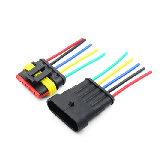 Αδιάβροχος Σύνδεσμος Καλωδίων 5 Pin 1 Ζευγάρι