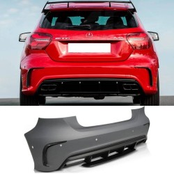 Πισινός Προφυλακτήρας Για Mercedes-Benz A-Class W176 12-18 Amg A45s Facelift Look